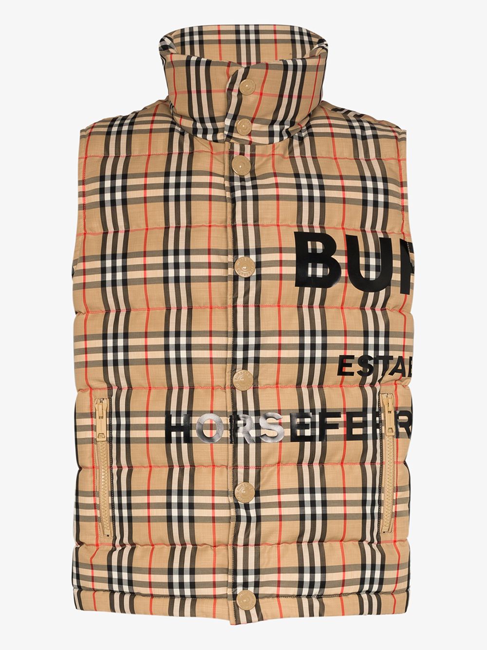 BURBERRY BURBERRY MIDLAND VINTAGE CHECK PADDED GILET,802367314630399