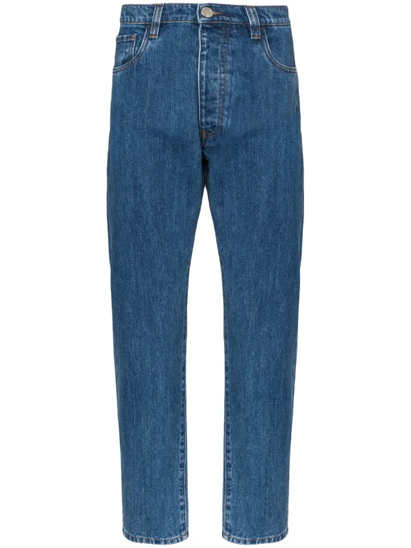 tapered straight leg jeans
