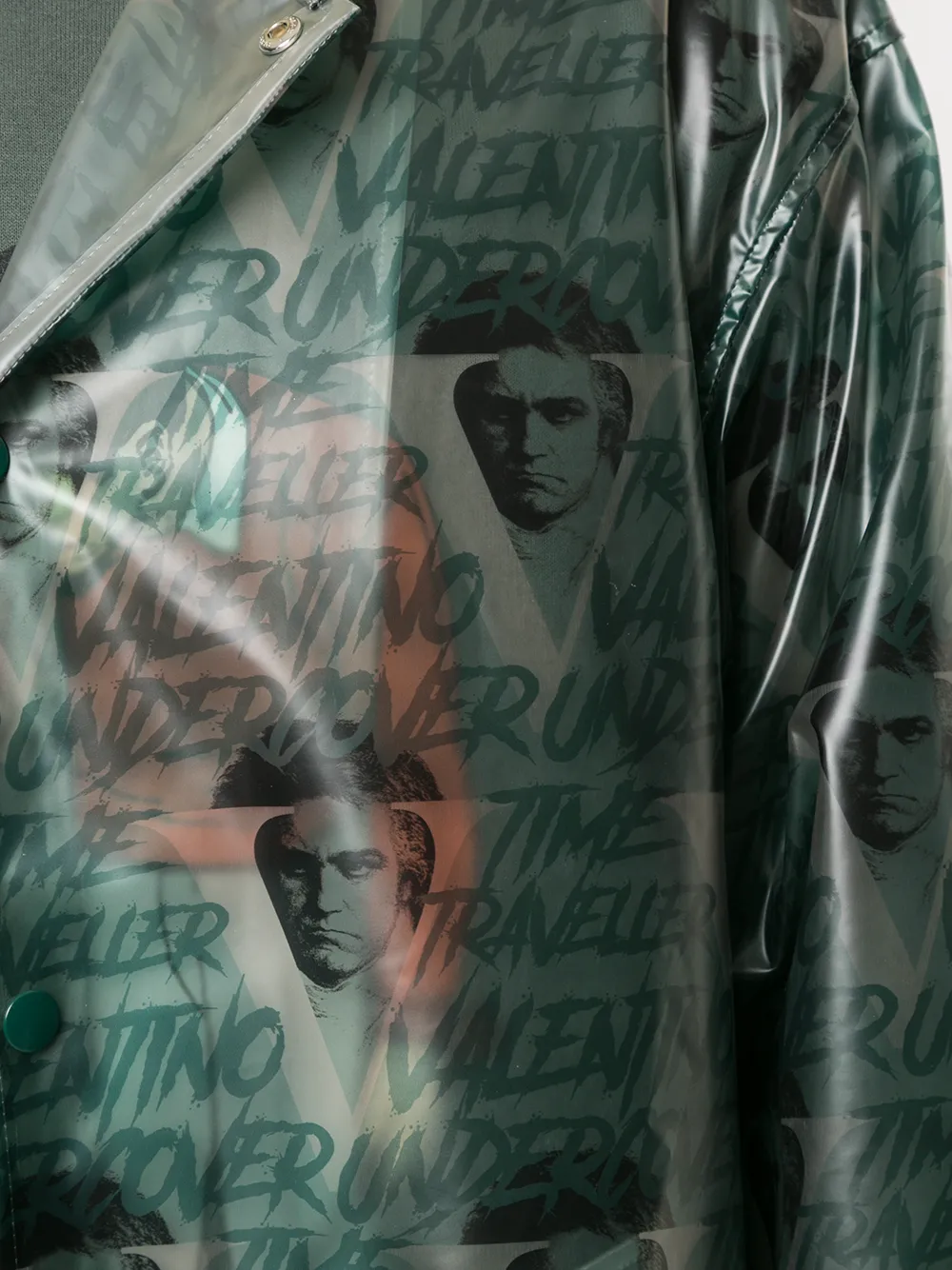 X CLOCKWORK ORANGE大面积印花雨衣