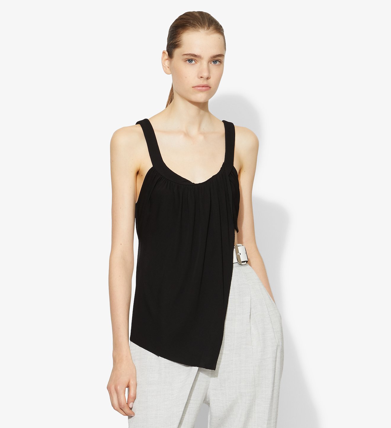 Draped Jersey Tank