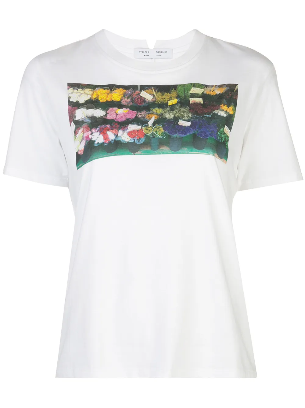 фото Proenza schouler white label футболка с короткими рукавами и принтом
