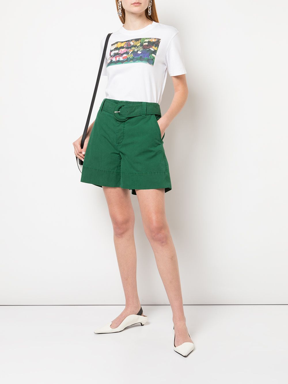 фото Proenza schouler white label футболка с короткими рукавами и принтом