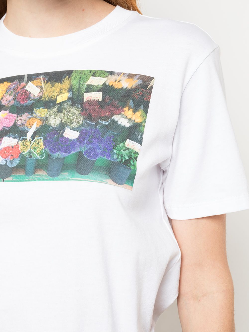 фото Proenza schouler white label футболка с короткими рукавами и принтом