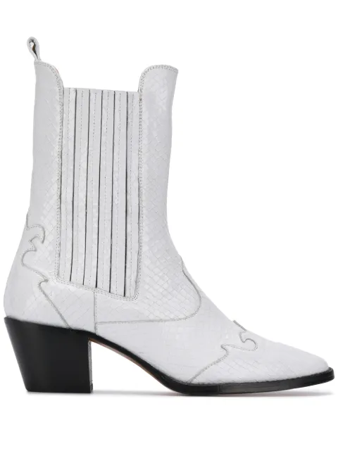 Paris Texas snakeskin effect cowboy boots