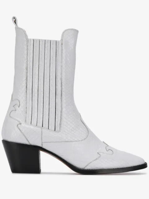 Paris Texas snakeskin effect cowboy boots