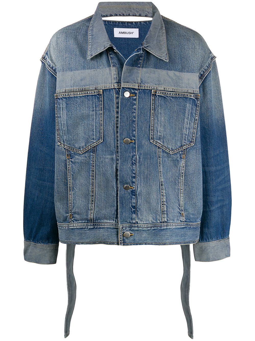 Ambush Reflector Denim Jacket In Blau