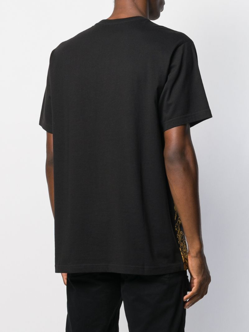 Shop Maharishi Heaven & Earth Embroidered T-shirt In Black