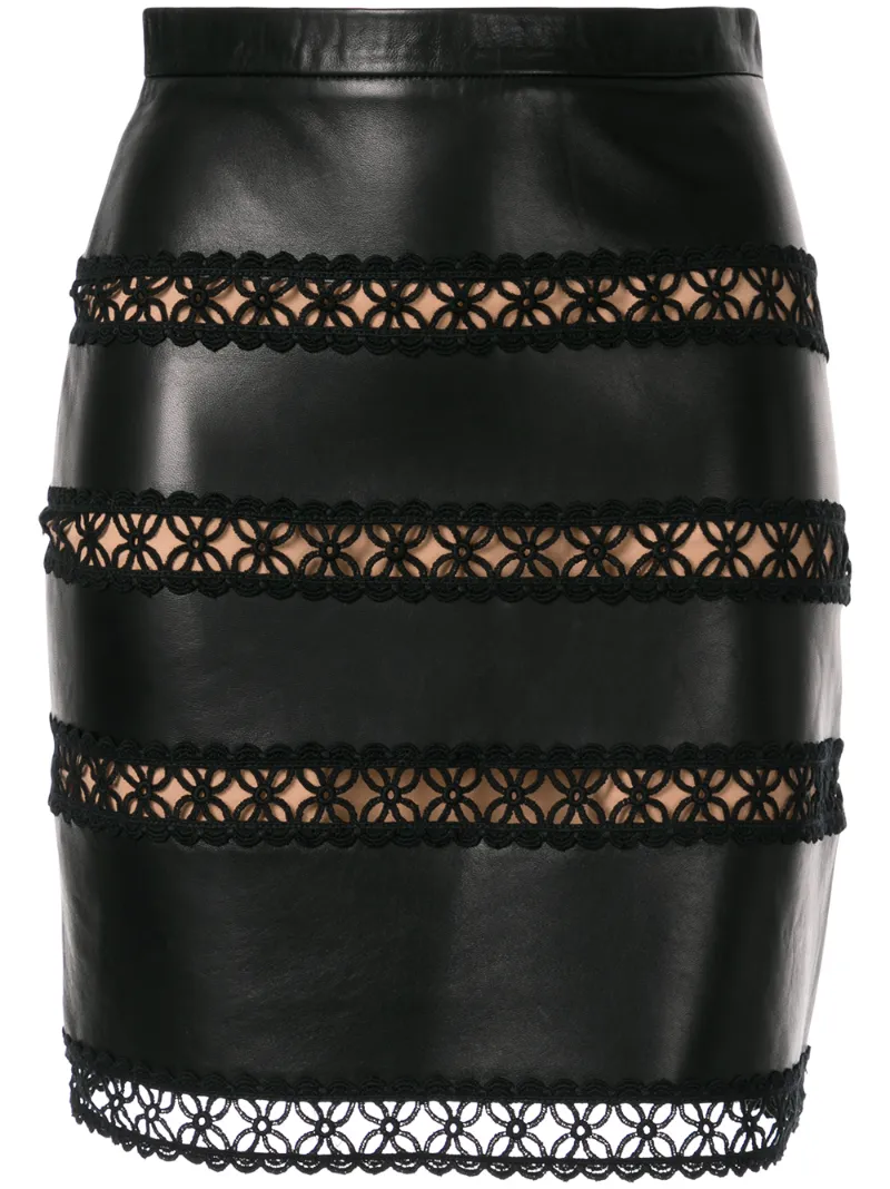 INGIE PARIS EMBROIDERED MINI SKIRT