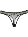 Gilda & Pearl floral lace thong - Black