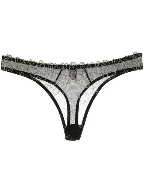 Gilda & Pearl floral lace thong