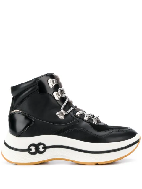 Tory Burch lace-up high top sneakers