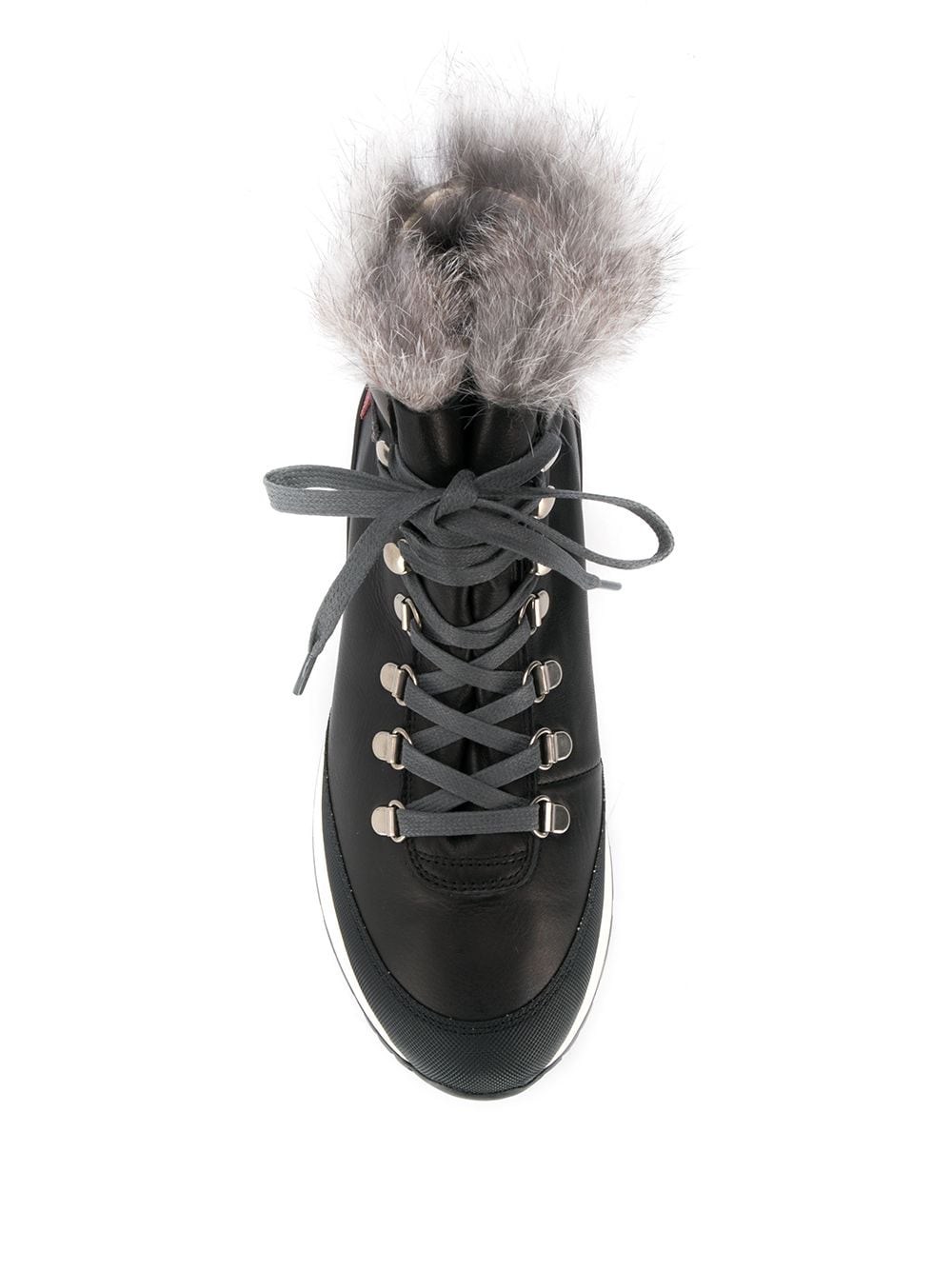 фото Philippe Model ботинки на шнуровке с искусственным мехом