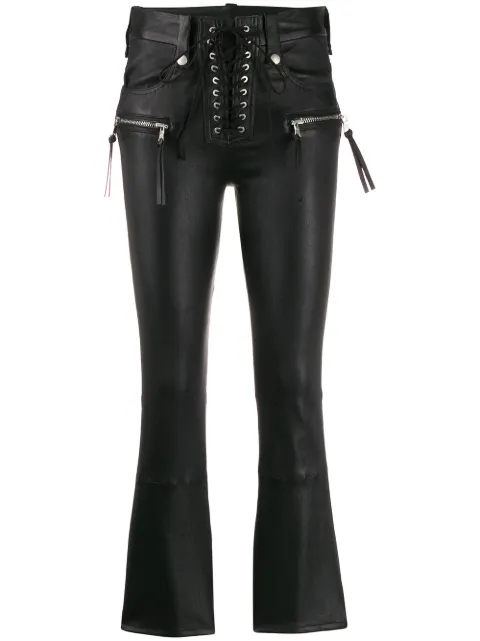UNRAVEL PROJECT flared cropped trousers