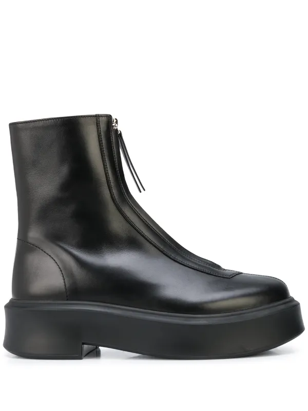 Boots hot sale front zip