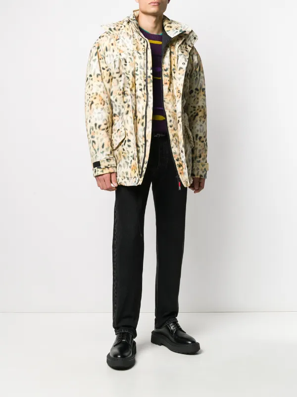 Napa By Martine Rose Fantasy Spray Pattern Padded Jacket | Yellow