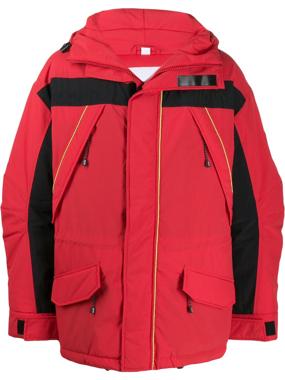 Shop Napapijri Oversized Padded Jacket In Red