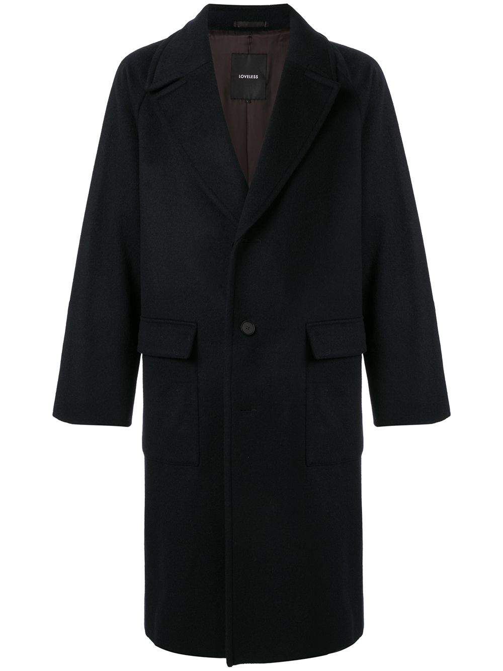фото Loveless однобортное пальто с широкими лацканами