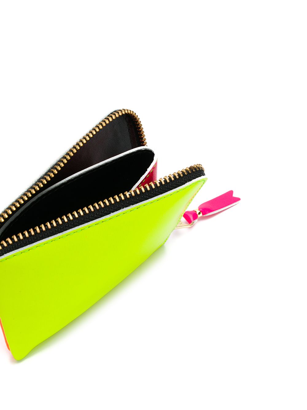 фото Comme Des Garçons Wallet кошелек Super Fluo с круговой молнией