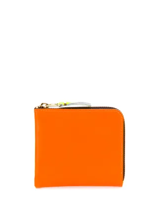 Comme Des Garçons Wallet Carteira Super Fluo Com Zíper | Laranja