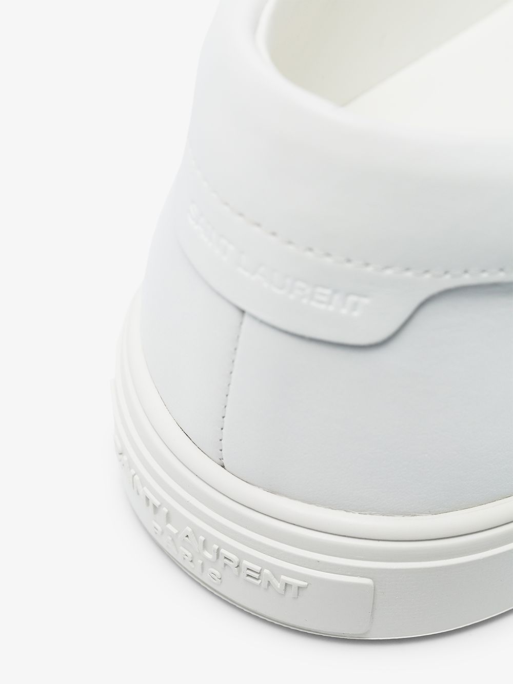 SAINT LAURENT SAINT LAURENT WHITE ANDY LEATHER SNEAKERS,6068330M50014636085