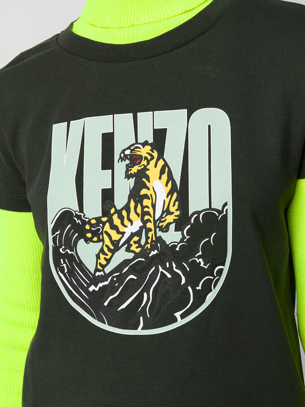 фото Kenzo футболка с принтом tiger mountain