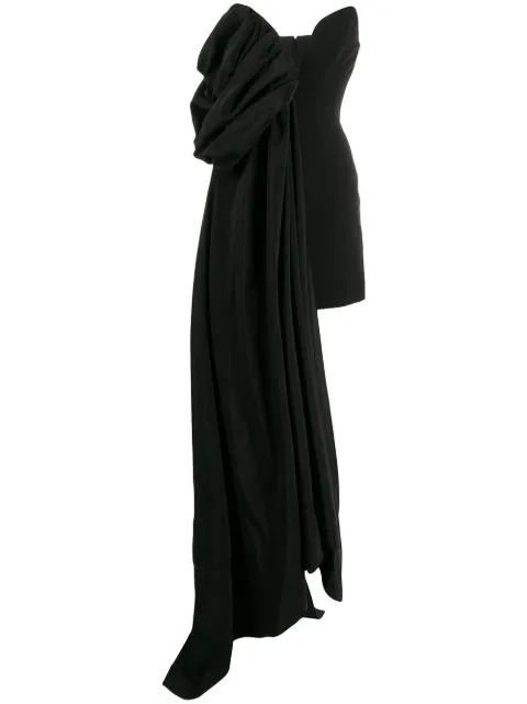 Ellery vestido cóctel asimétrico y drapeado