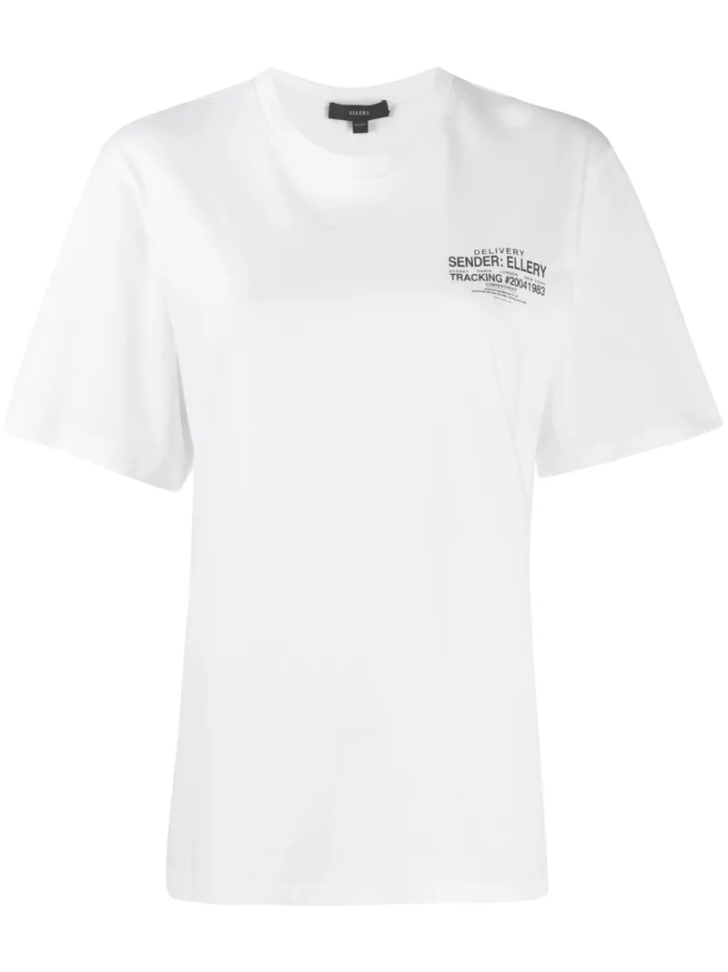 Ellery Logo Print T-shirt In White