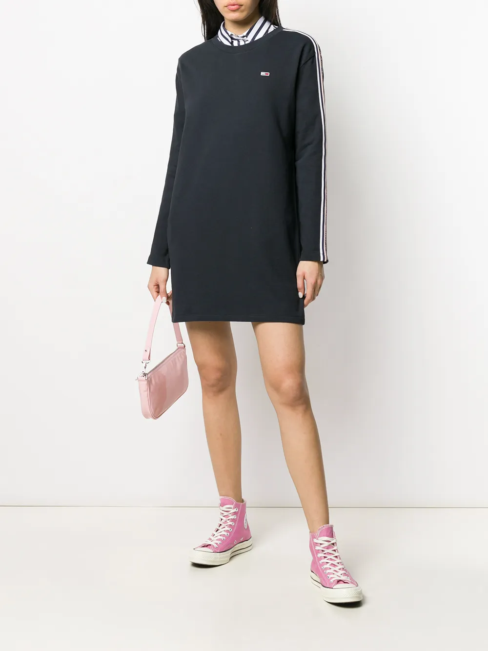 embroidered sweater dress