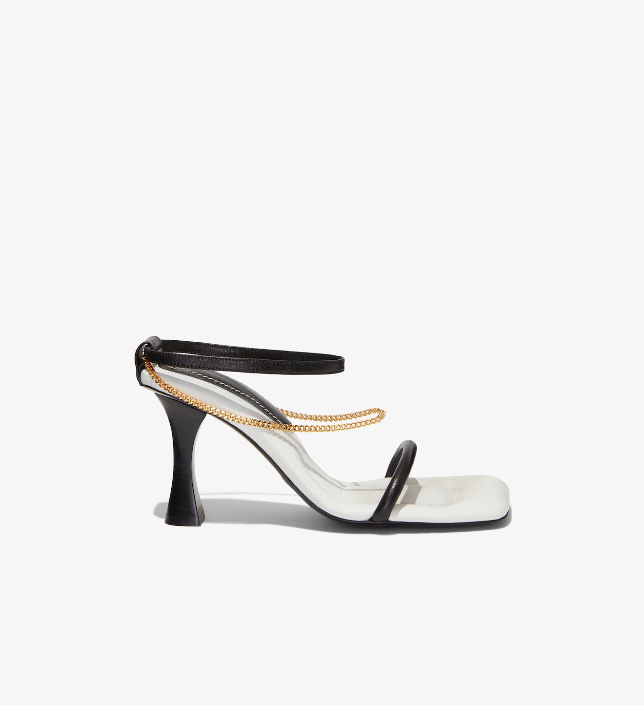 Square Padded Chain Sandals - 90mm