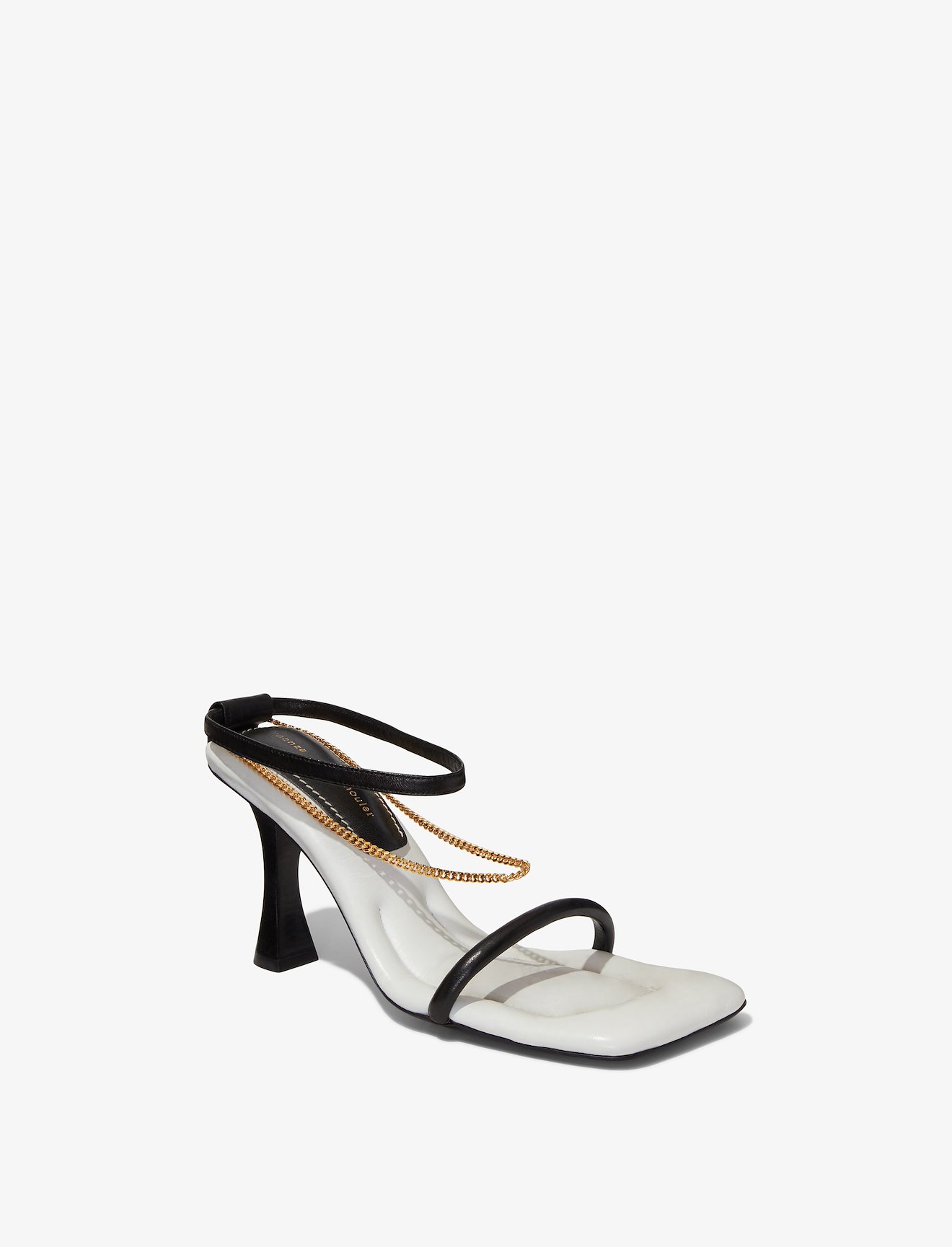 Square Padded Chain Sandals - 90mm #1