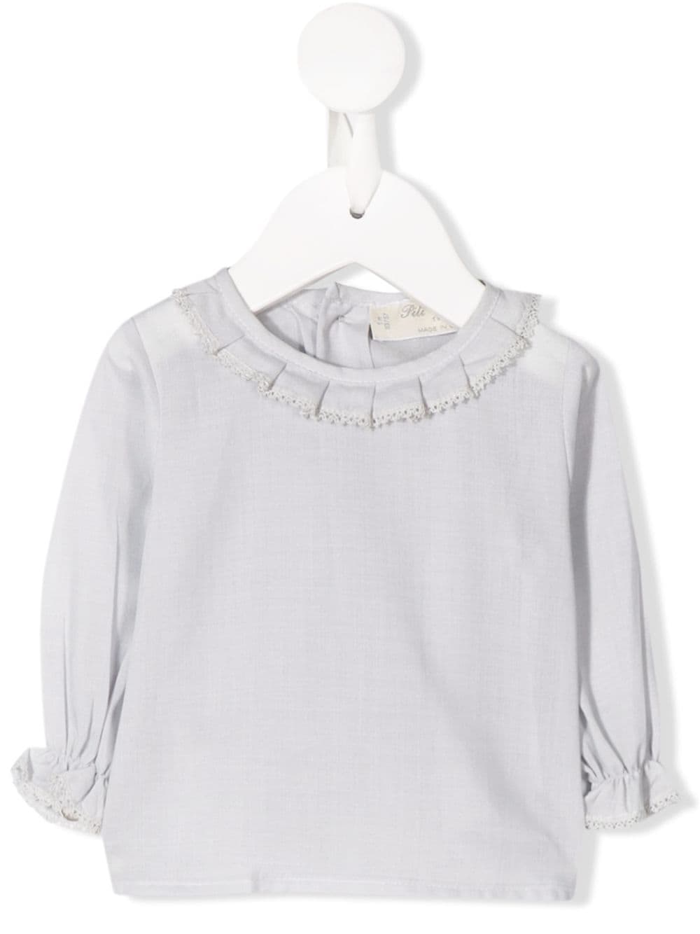 фото Pili Carrera frill-trim long sleeve top