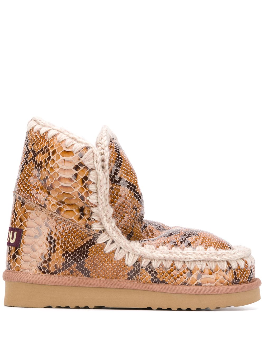 фото Mou snakeskin effect ankle boots