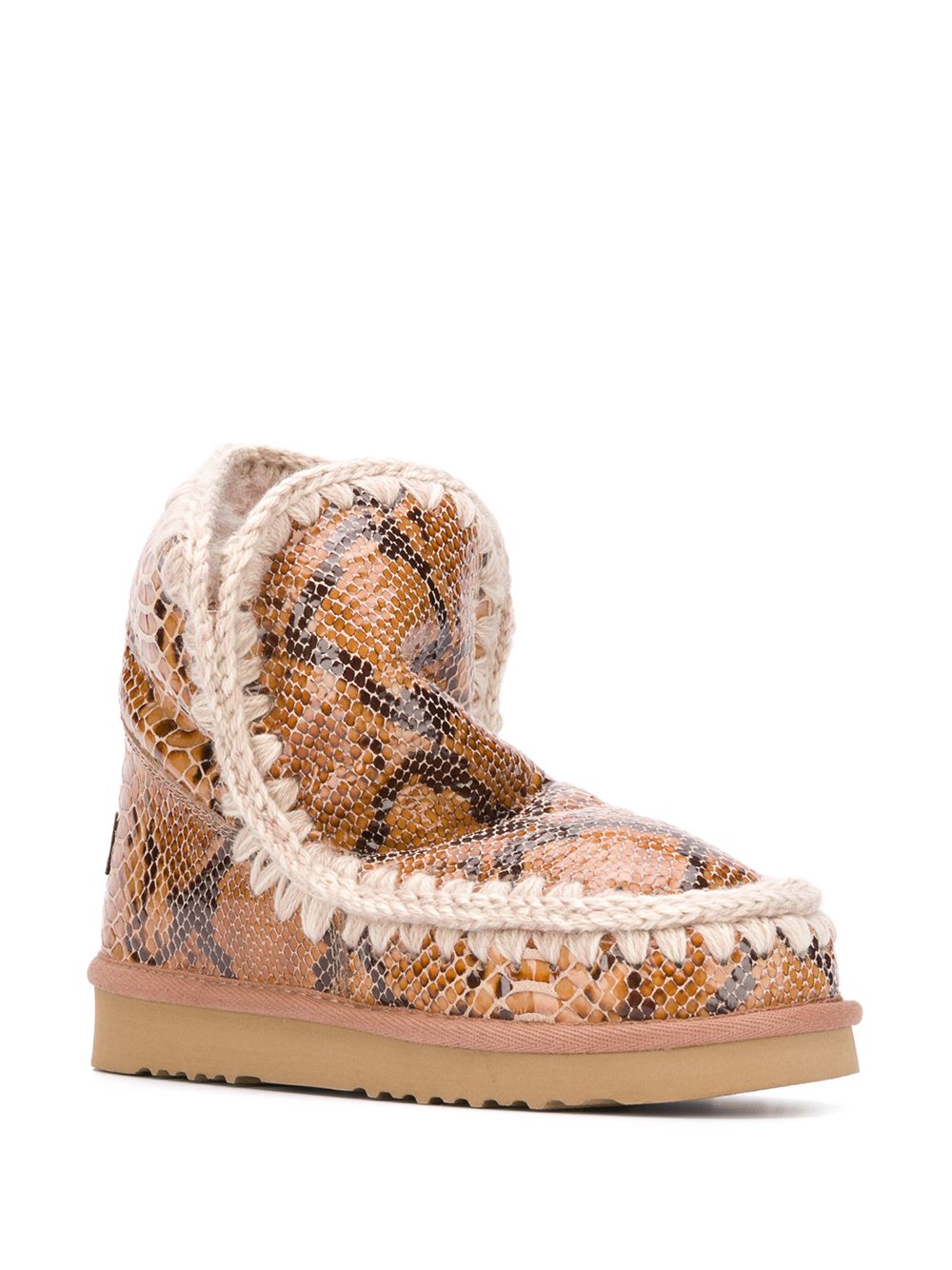 фото Mou snakeskin effect ankle boots