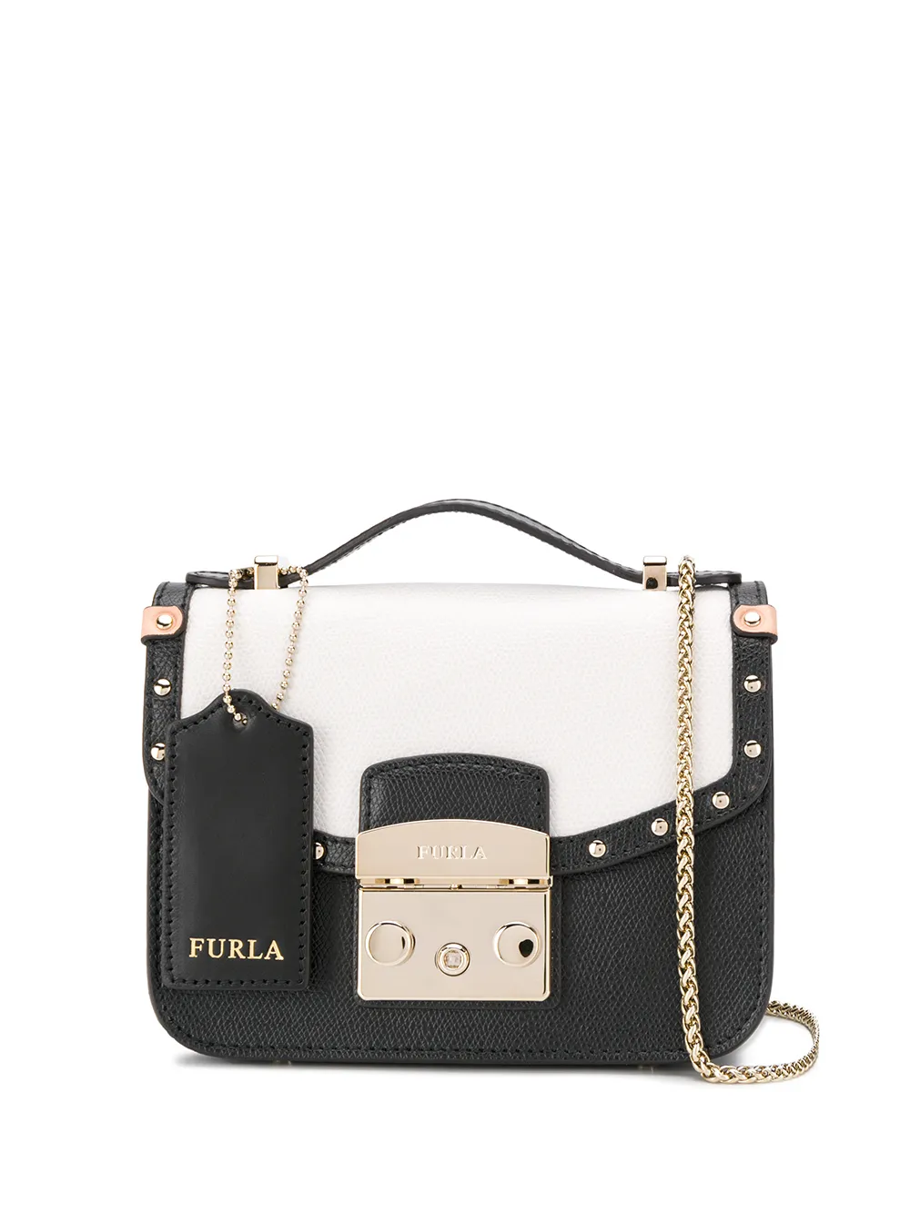 furla metropolis mini crossbody nero