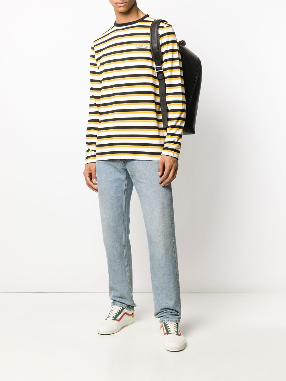 фото Saturdays Nyc Alek striped long-sleeved T-shirt