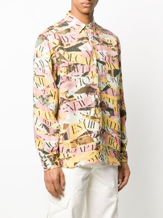 long sleeve decade print shirt展示图