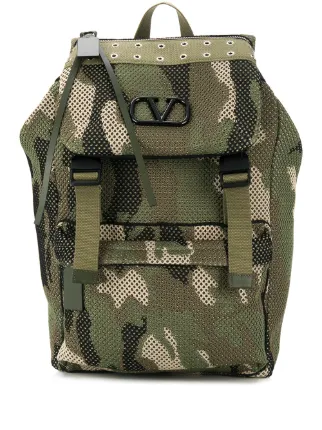 camo mesh backpack