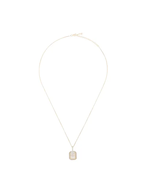 Mateo 14kt gold crystal-embellished heart necklace