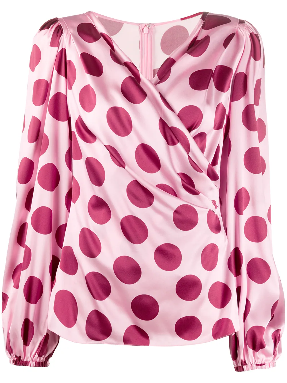 blouse à pois