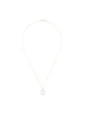 Mateo 14kt yellow gold C pearl and diamond necklace