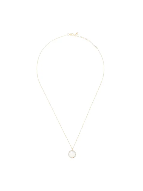 Mateo Colar de ouro 14k com diamante e pérola