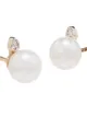 Mateo 14kt gold pearl diamond earrings