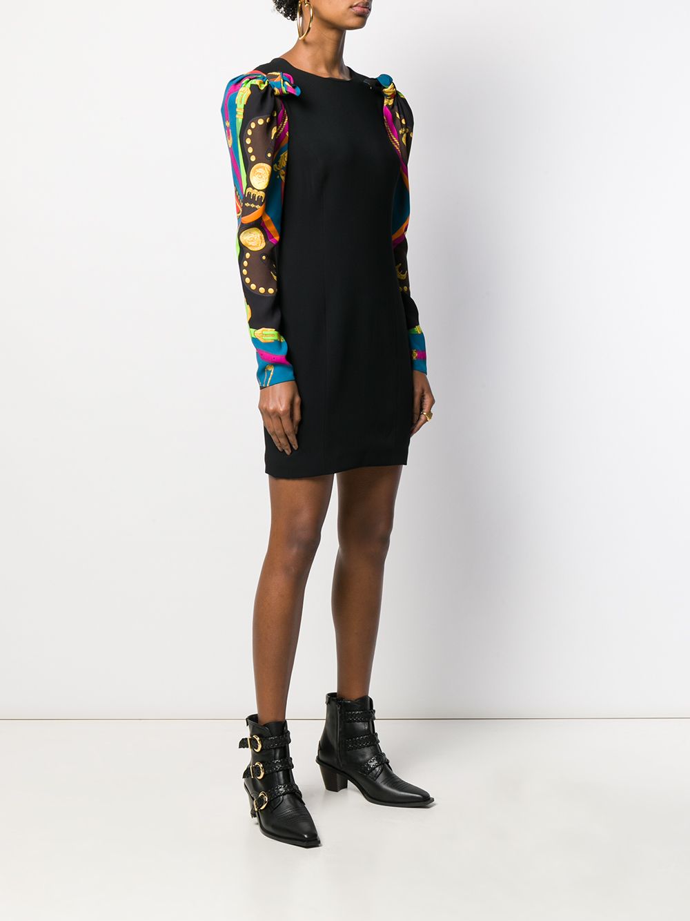 Versace Scarf Sleeve Dress - Farfetch