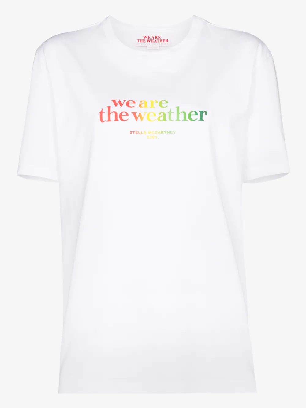 Stella Mccartney We Are The Weather Graphic Tee In White