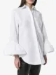Valentino ruffle-cuff oversized shirt