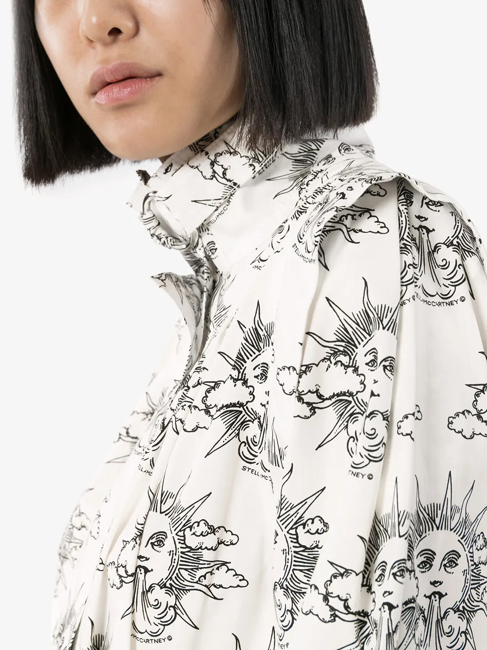 Stella McCartney Mini-jurk met print Zwart