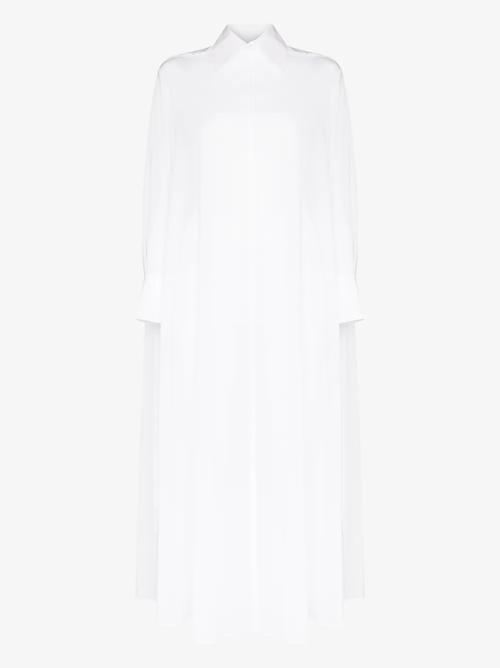 VALENTINO VALENTINO LONG FLARED COTTON SHIRT,TB0AB1C55J314640589
