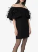 Valentino feather embroidered mini dress