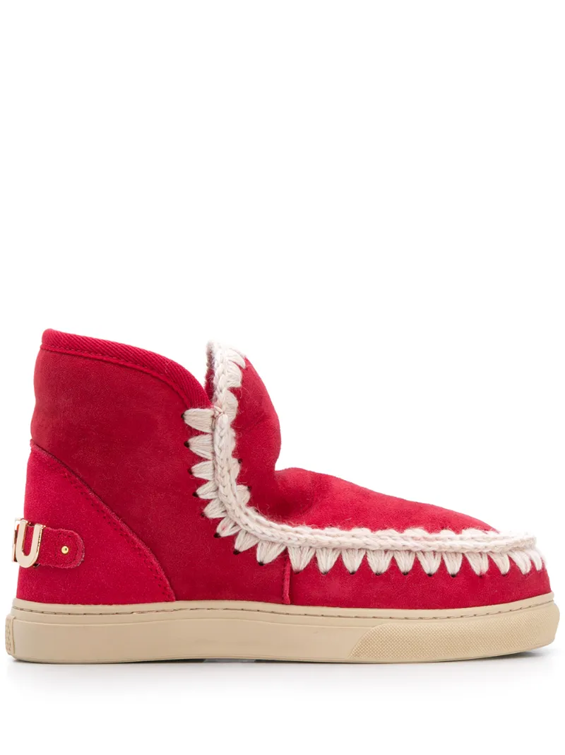 Mou Ankle Snow Boots In Pink