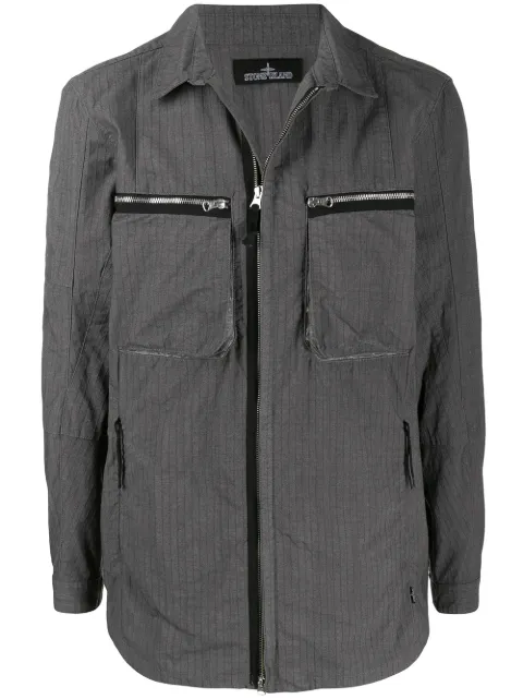Stone Island Shadow Project long sleeve zipped pocket jacket